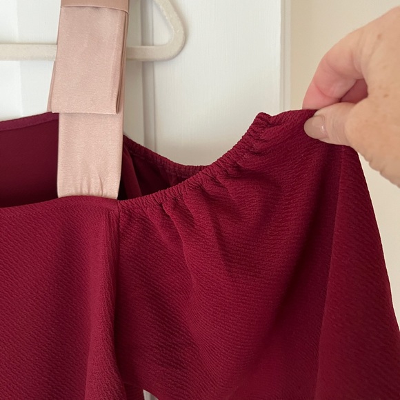 Anthropologie burgundy dress - Picture 4 of 7